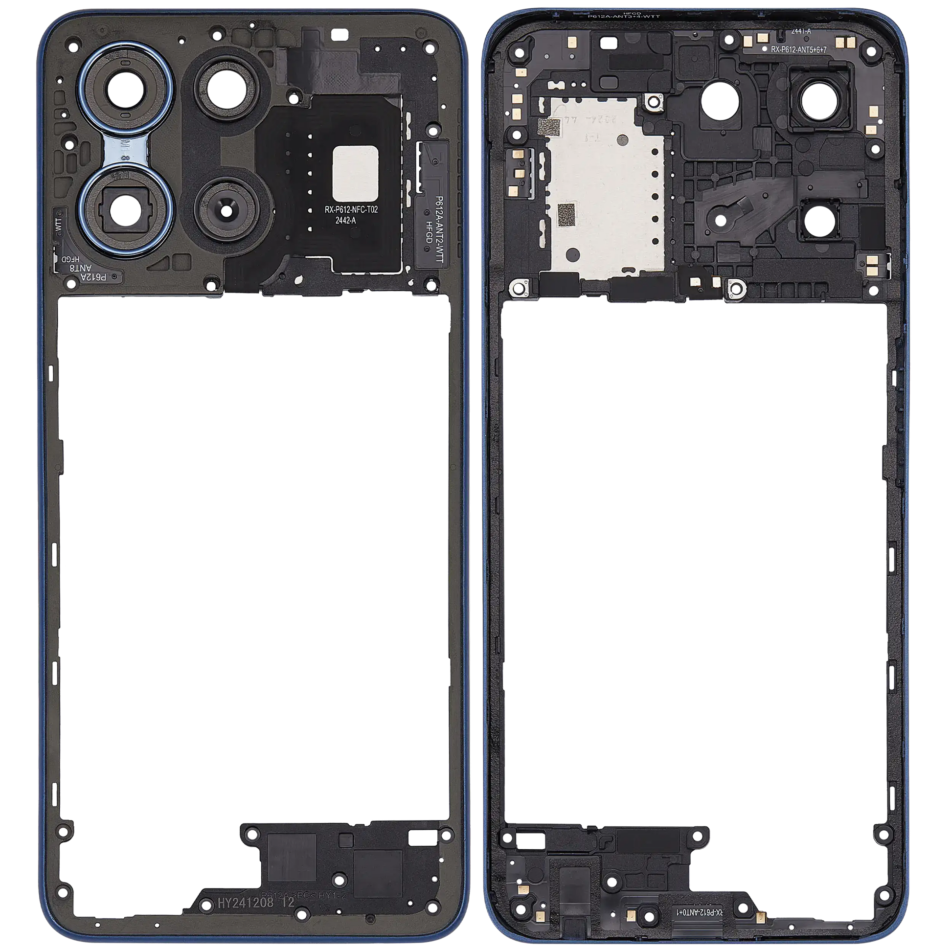 Mid-Frame Housing For Motorola Moto G 5G (XT2513 / 2025) (Sapphire Blue) replacement part SKU 107082113037 image 7