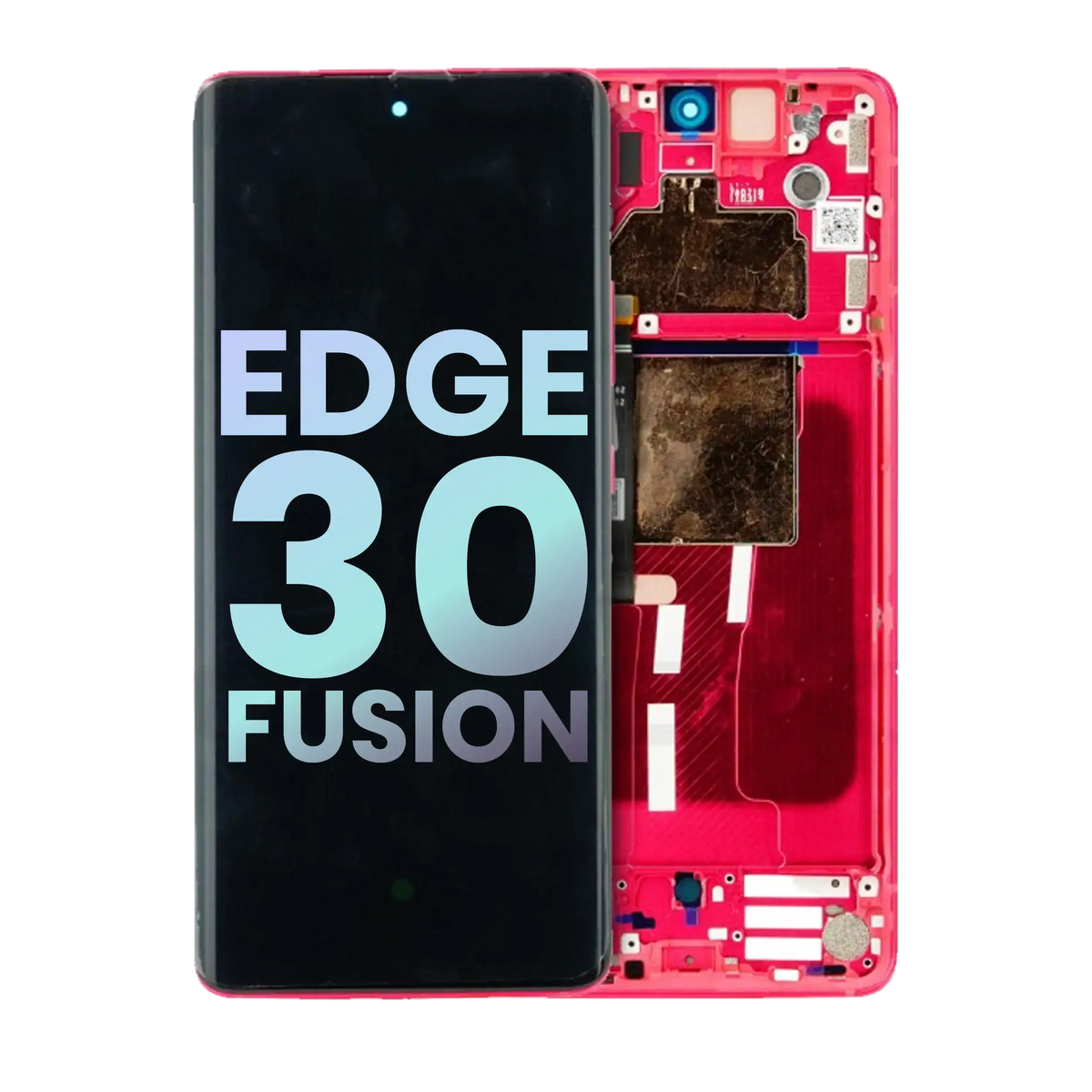 OLED Assembly With Frame For Motorola Moto Edge 30 Fusion (XT2243 / 2022) (Genuine OEM) (Viva Magenta) | SKU 107082113028 | image 1
