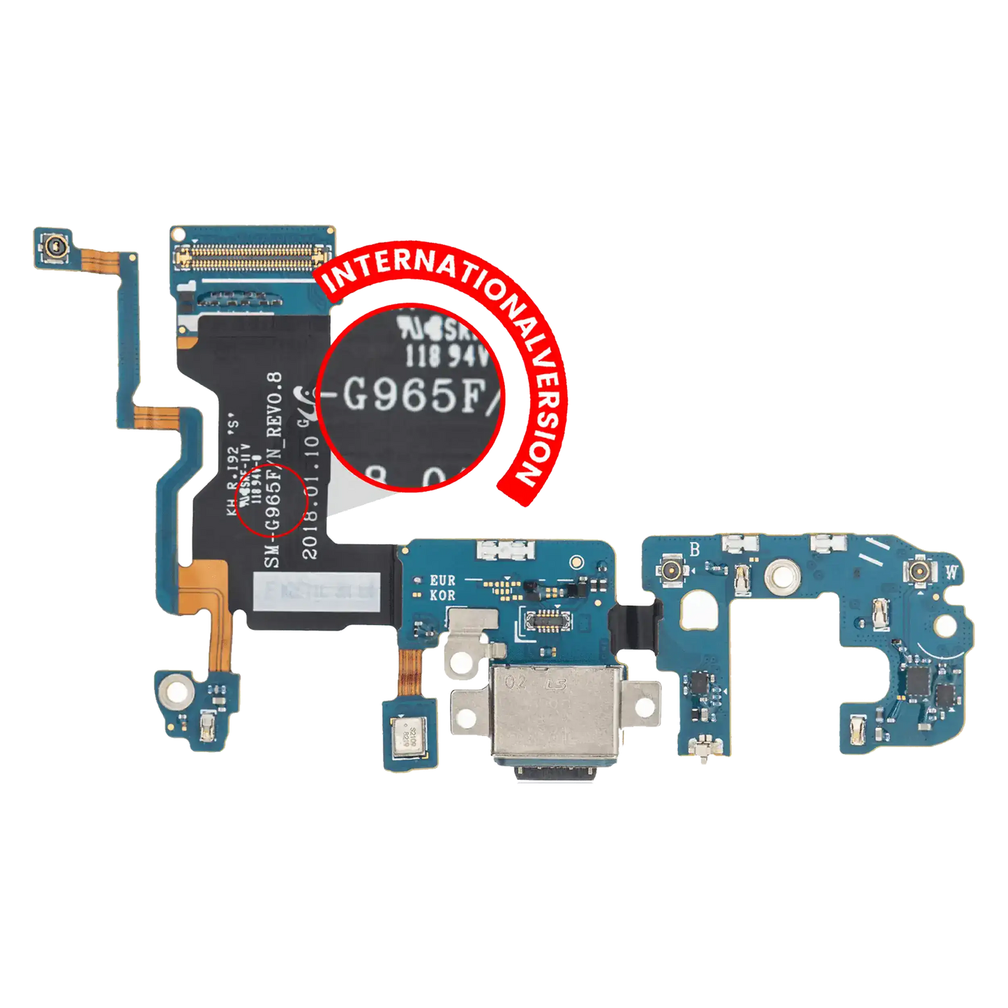 Charging Port With Flex Cable For Samsung Galaxy S9 Plus (G965F) (International Version)