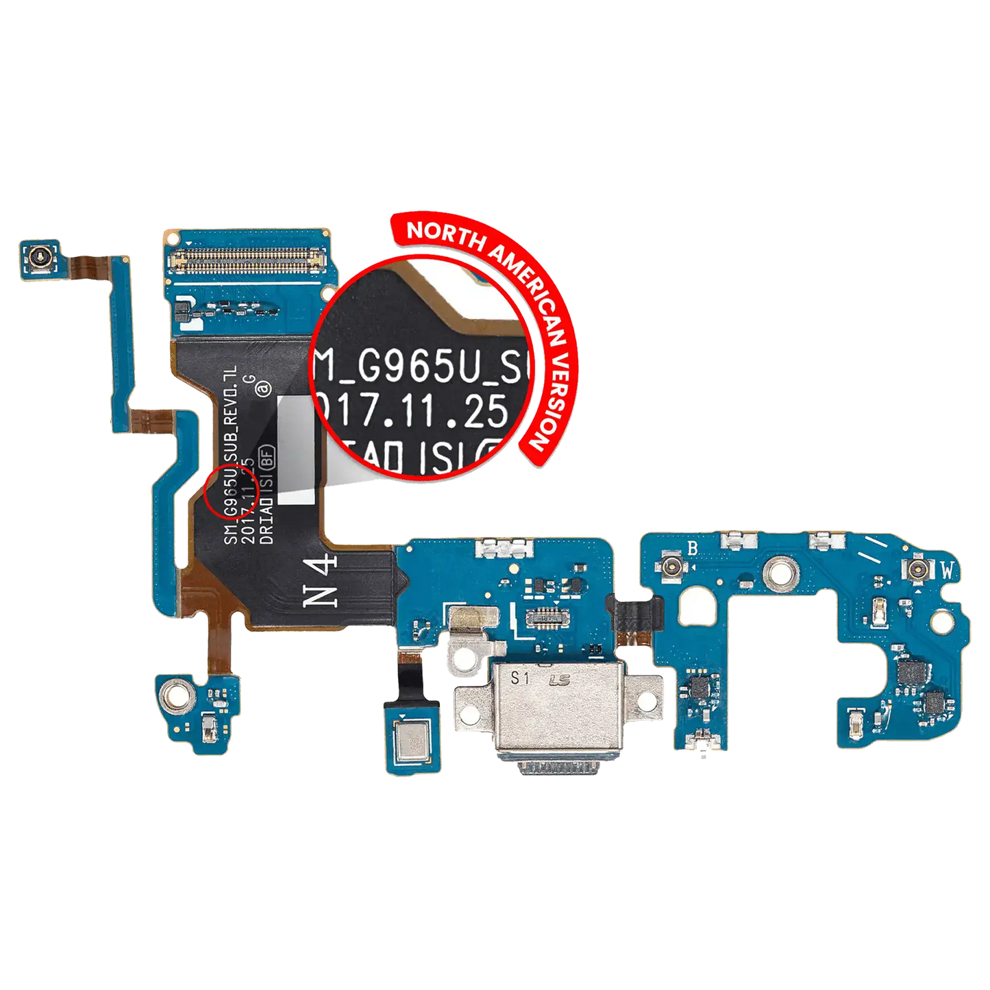 Charging Port With Flex Cable For Samsung Galaxy S9 Plus (G965U) (US Version)