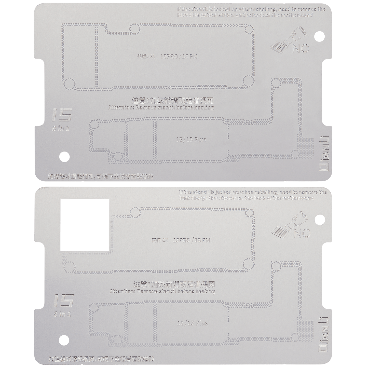 iSocket 15 Series 8-in-1 Motherboard Platform Layered Testing Stand (with US Version Pro/PM Pin Board) (Qianli)