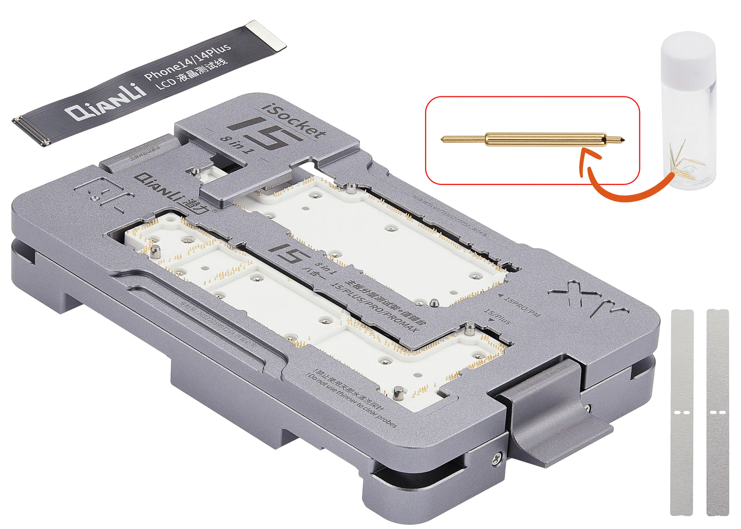 iSocket 15 Series 8-in-1 Motherboard Platform Layered Testing Stand (with US Version Pro/PM Pin Board) (Qianli)