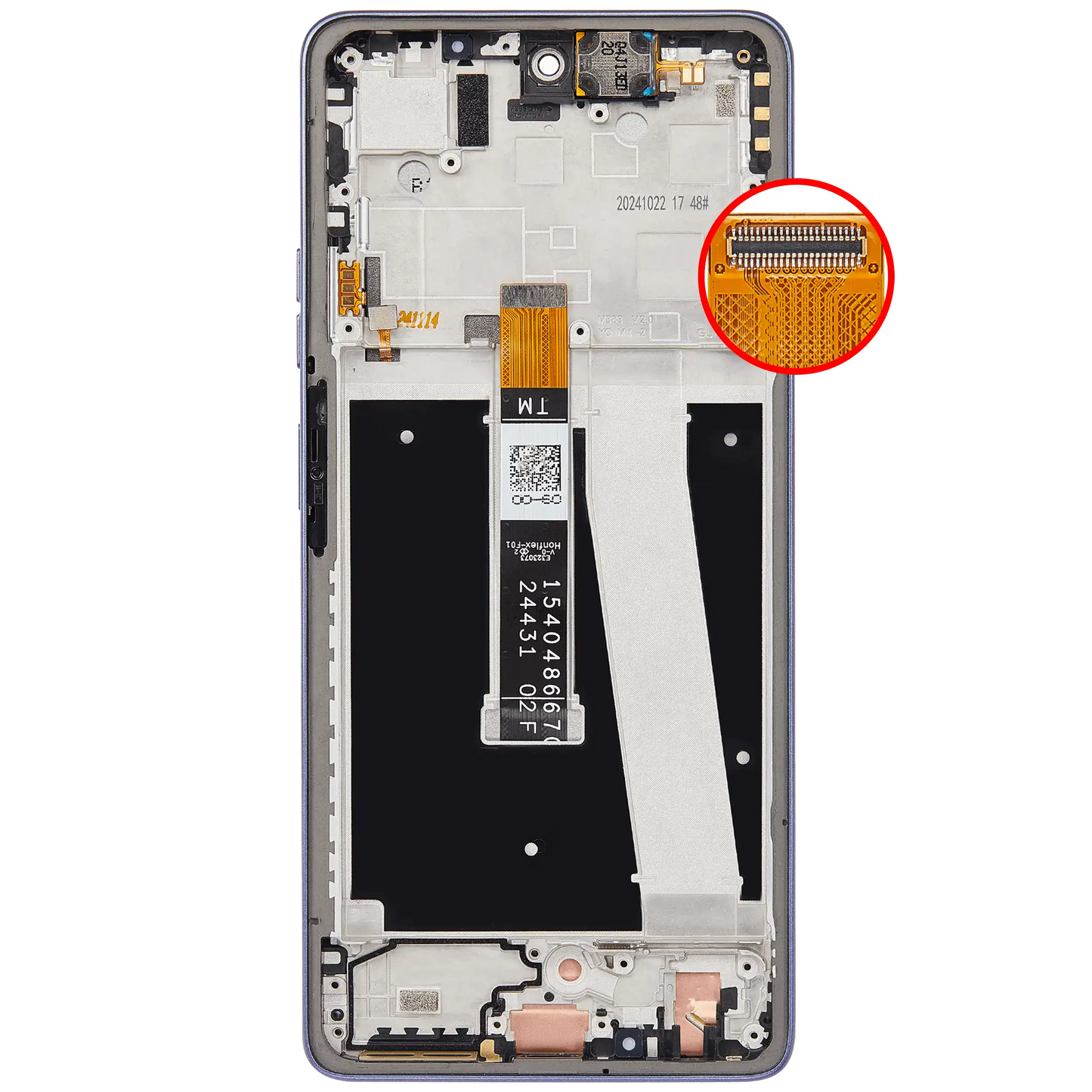 LCD Assembly With Frame For Motorola Moto G Power 5G (XT2515 / 2025) (Refurbished) (Slate Gray) replacement part SKU 107082113049 image 9