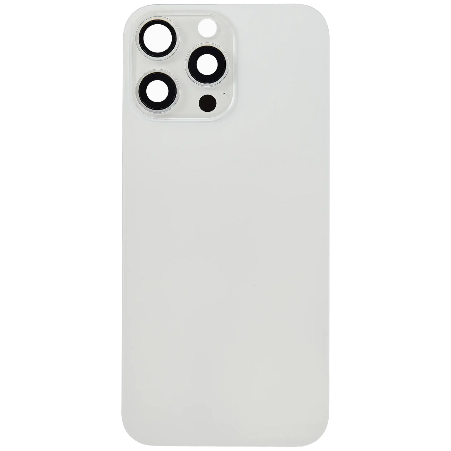 Back Glass w/ MagSafe Magnet & NFC & Flashlight Flex For iPhone 16 Pro Max (Service Pack) (White Titanium)