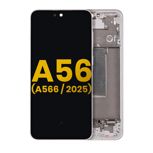 OLED Assembly With Frame For Samsung Galaxy A56 5G (A566 / 2025) (Refurbished) (Pink) - product image 1