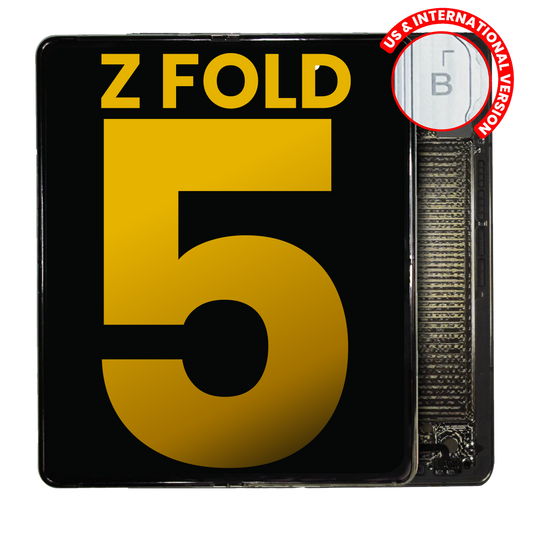 Inner OLED Assembly With Frame For Samsung Galaxy Z Fold 5 5G (US & International) (Refurbished) (Beige) side angle