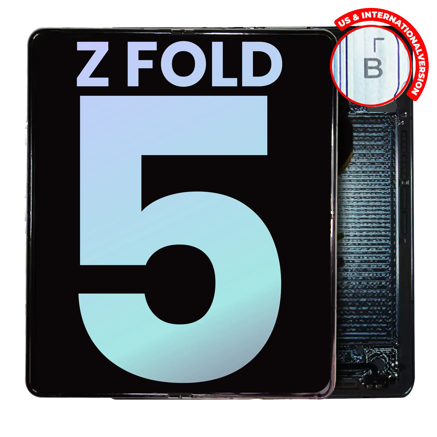 OEM quality Inner OLED Assembly With Frame For Samsung Galaxy Z Fold 5 5G (US & International) (Service Pack) (Icy Blue) component