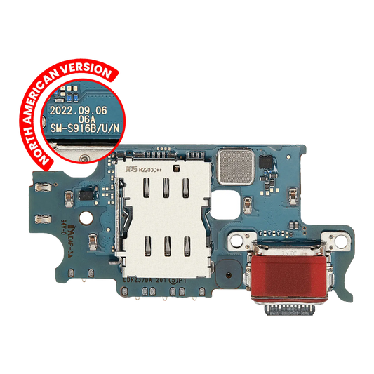 Charging Port Board With Sim Card Reader For Samsung Galaxy S23 Plus 5G (S916U) (US Version) (Premium)