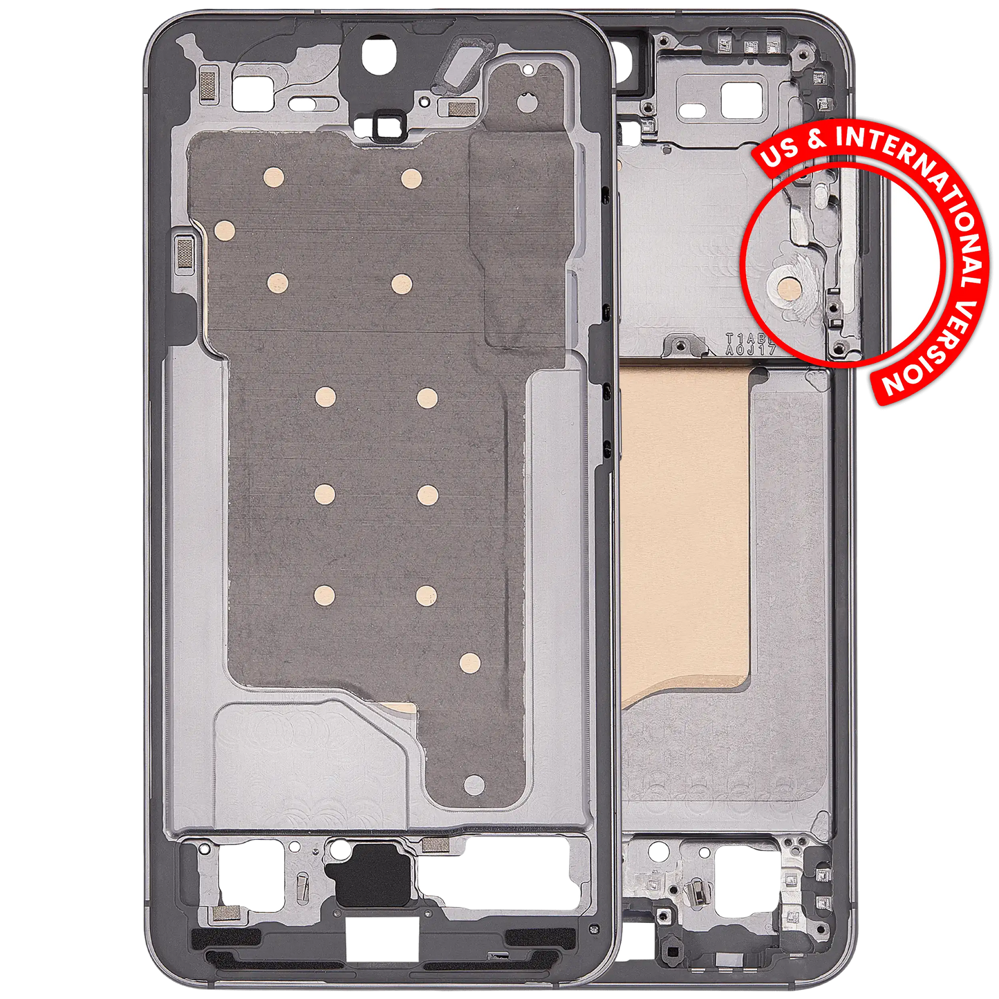 Mid-Frame Housing For Samsung Galaxy S25 5G (US & International Version) (Silver Shadow)