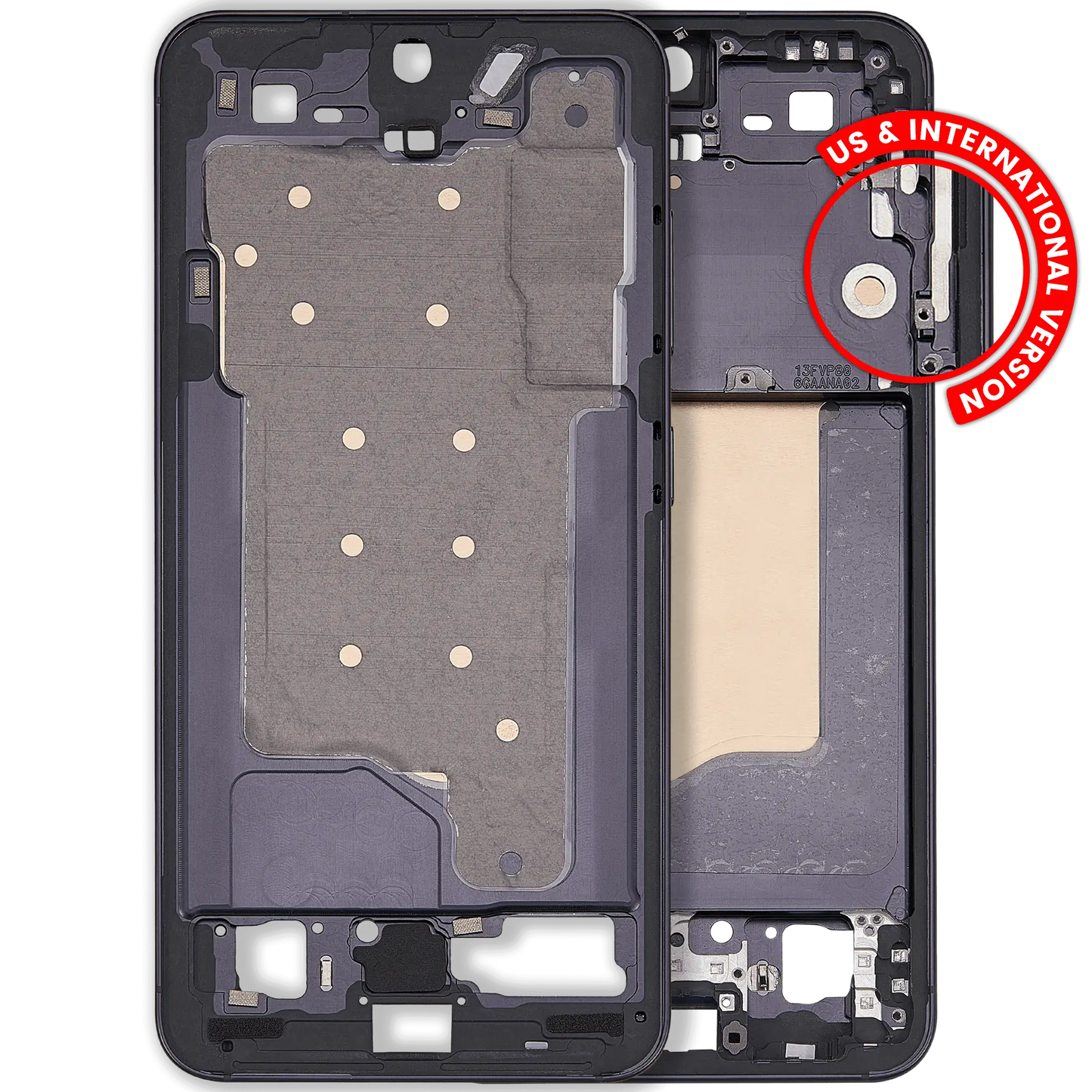 Mid-Frame Housing For Samsung Galaxy S25 5G (US & International Version) (Blue Black)
