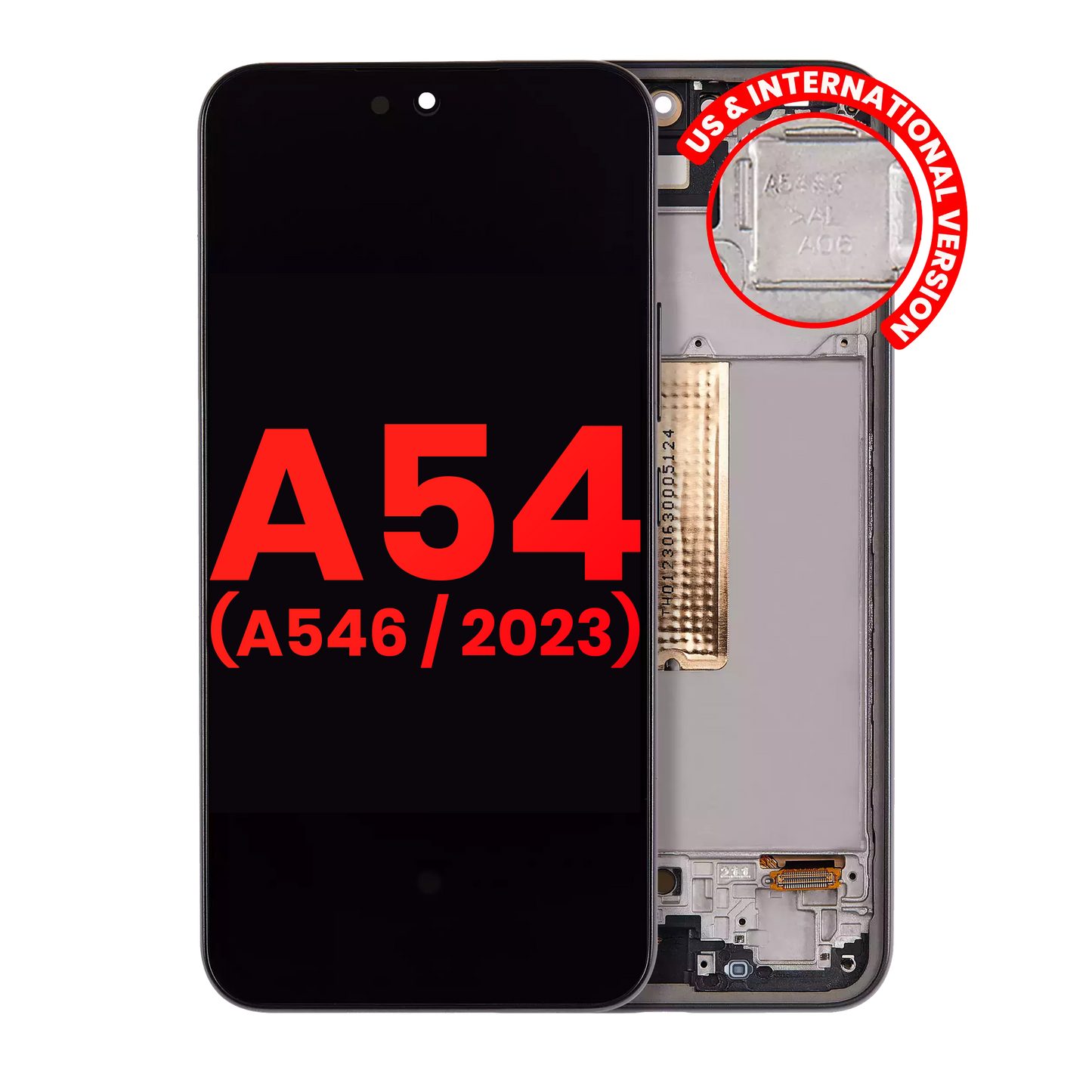 OLED Assembly With Frame For Samsung Galaxy A54 5G replacement part - cell phone parts canada