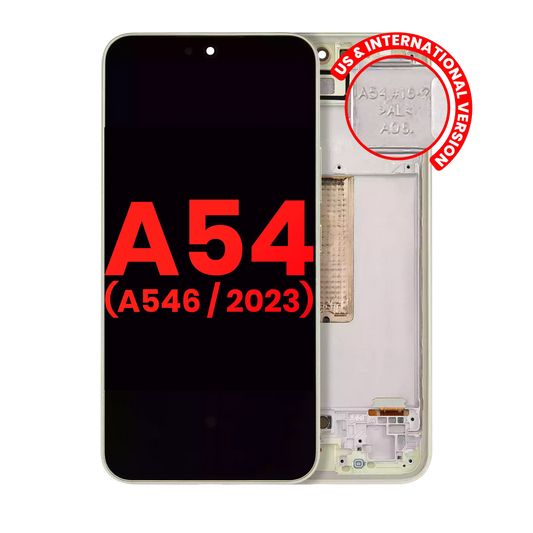 OLED Assembly With Frame For Samsung Galaxy A54 5G replacement part - cell phone parts canada