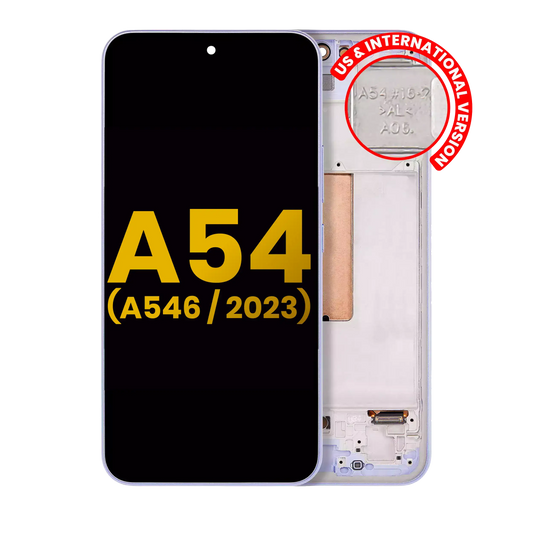 OLED Assembly With Frame For Samsung Galaxy A54 5G replacement part - cell phone parts canada