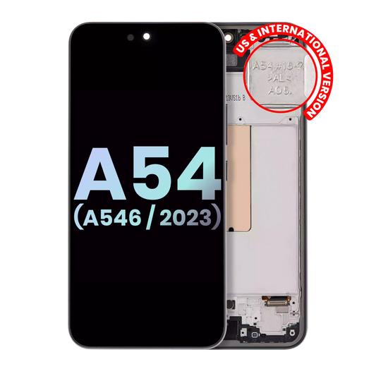 OLED Assembly With Frame For Samsung Galaxy A54 5G replacement part - cell phone parts canada