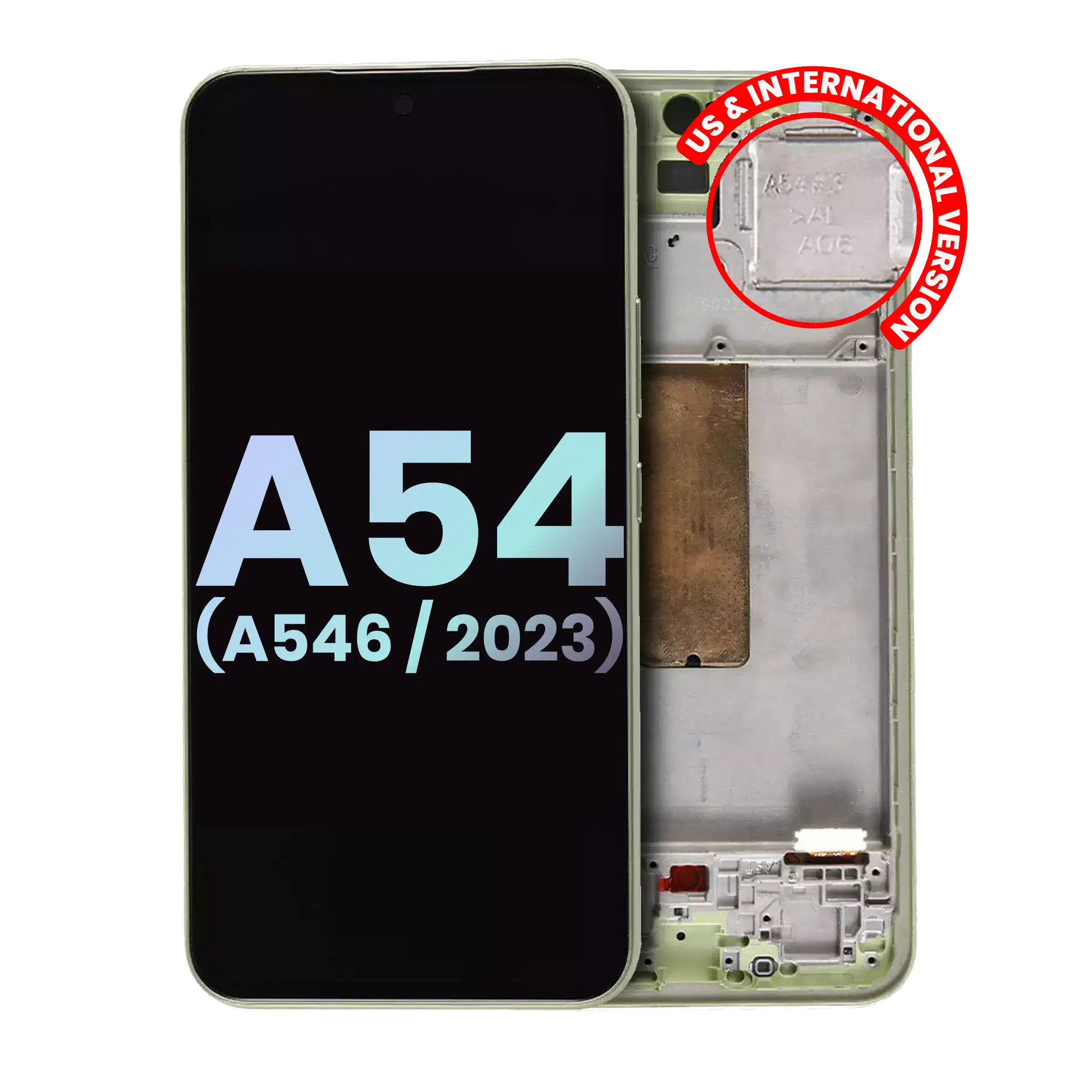 OLED Assembly With Frame For Samsung Galaxy A54 5G replacement part - cell phone parts canada