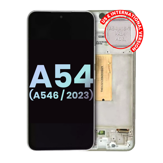 OLED Assembly With Frame For Samsung Galaxy A54 5G replacement part - cell phone parts canada