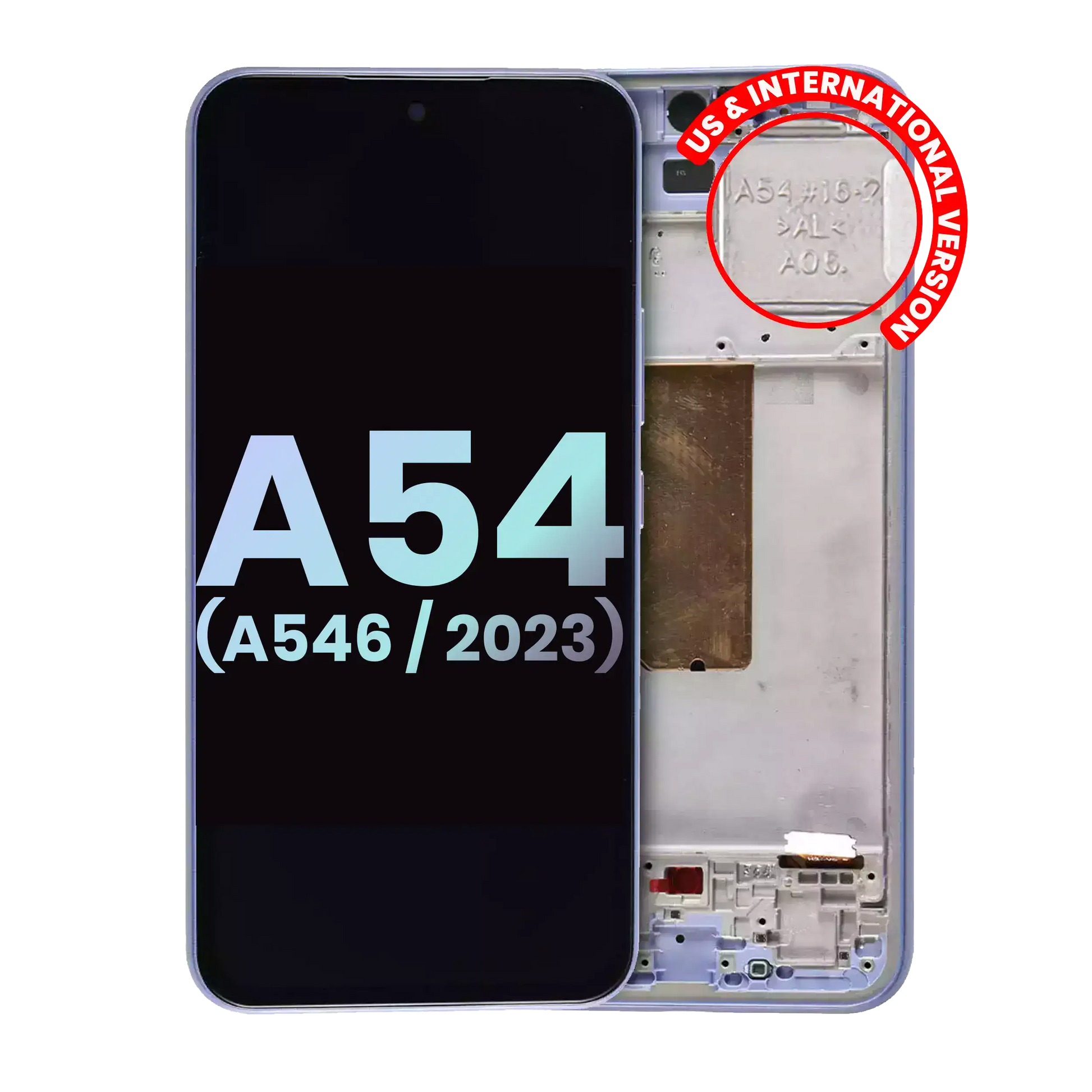 OLED Assembly With Frame For Samsung Galaxy A54 5G replacement part - cell phone parts canada