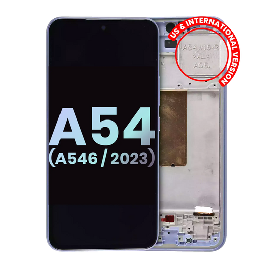 OLED Assembly With Frame For Samsung Galaxy A54 5G replacement part - cell phone parts canada