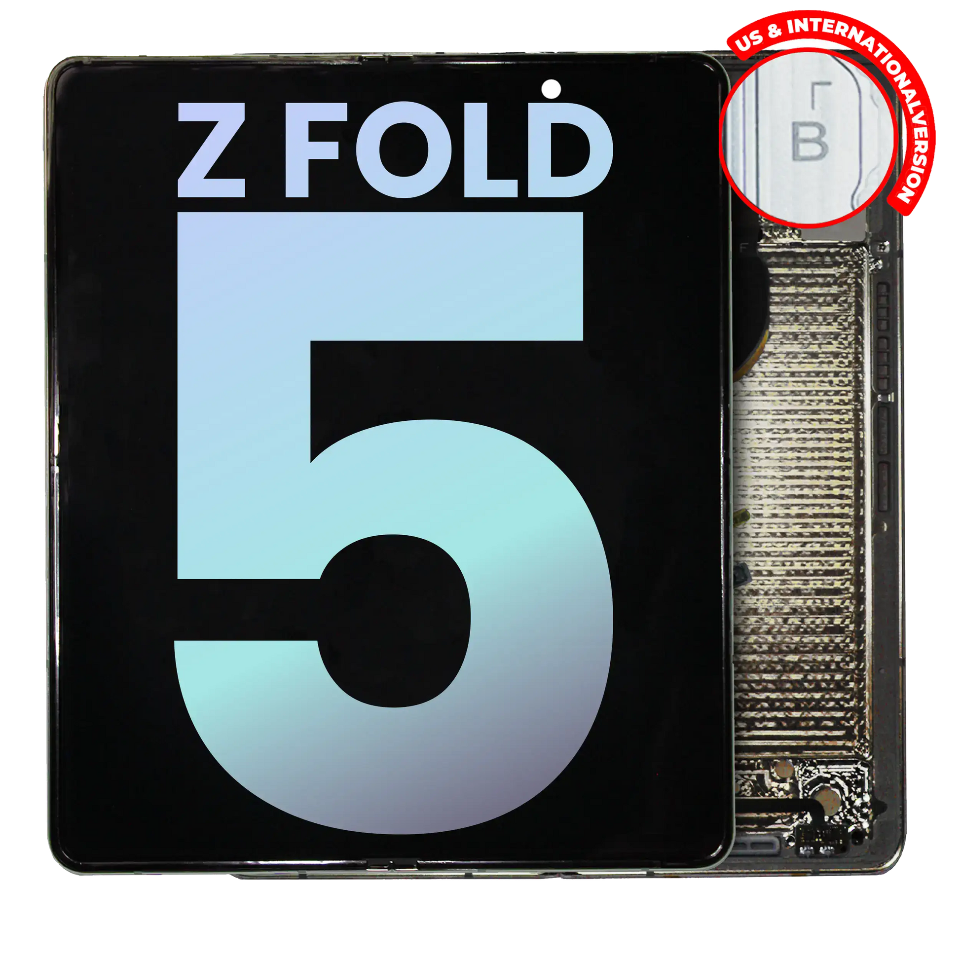 OEM quality Inner OLED Assembly With Frame For Samsung Galaxy Z Fold 5 5G (US & International) (Service Pack) (Cream) component