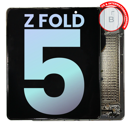OEM quality Inner OLED Assembly With Frame For Samsung Galaxy Z Fold 5 5G (US & International) (Service Pack) (Cream) component