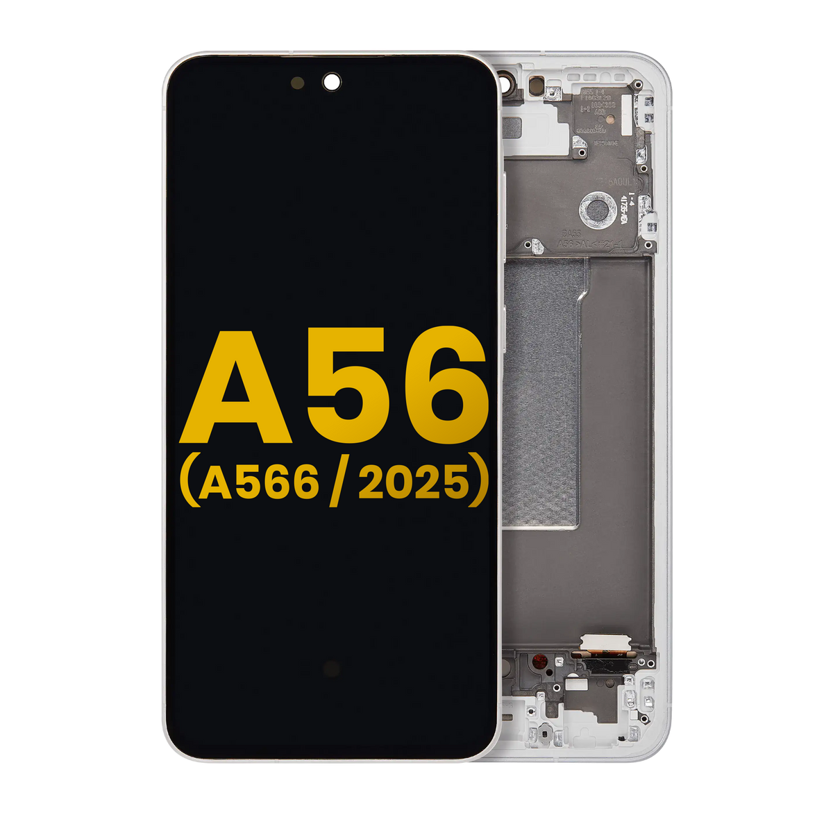 OLED Assembly With Frame For Samsung Galaxy A56 5G (A566 / 2025) (Refurbished) (Lightgray) - product image 1