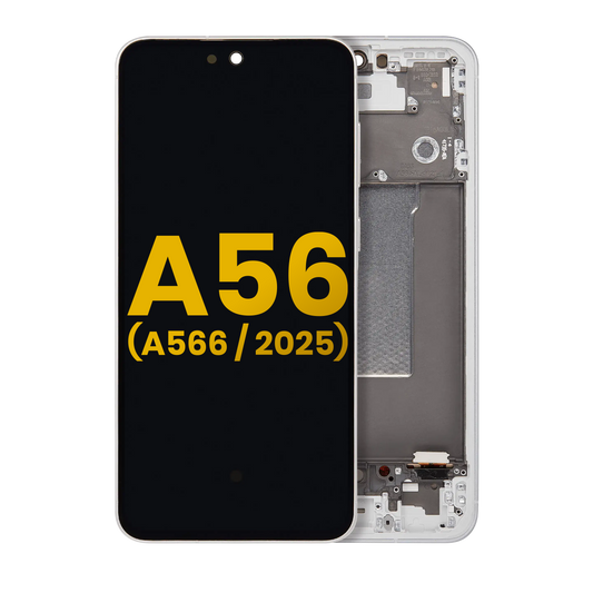 OLED Assembly With Frame For Samsung Galaxy A56 5G (A566 / 2025) (Refurbished) (Lightgray) - product image 1