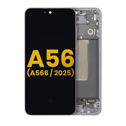 OLED Assembly With Frame For Samsung Galaxy A56 5G (A566 / 2025) (Refurbished) (Graphite) - product image 1