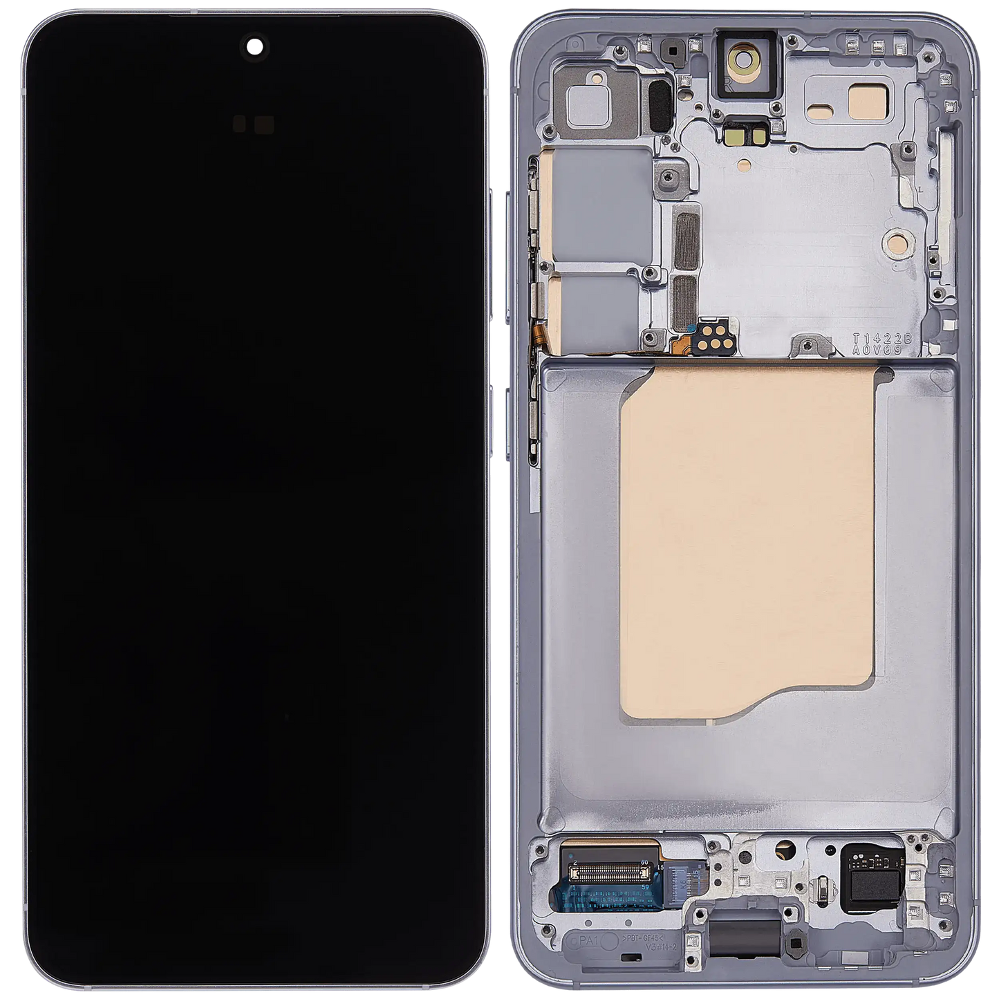 OLED Assembly With Frame For Samsung Galaxy S25 5G (US & International) (Refurbished) (Icy Blue)
