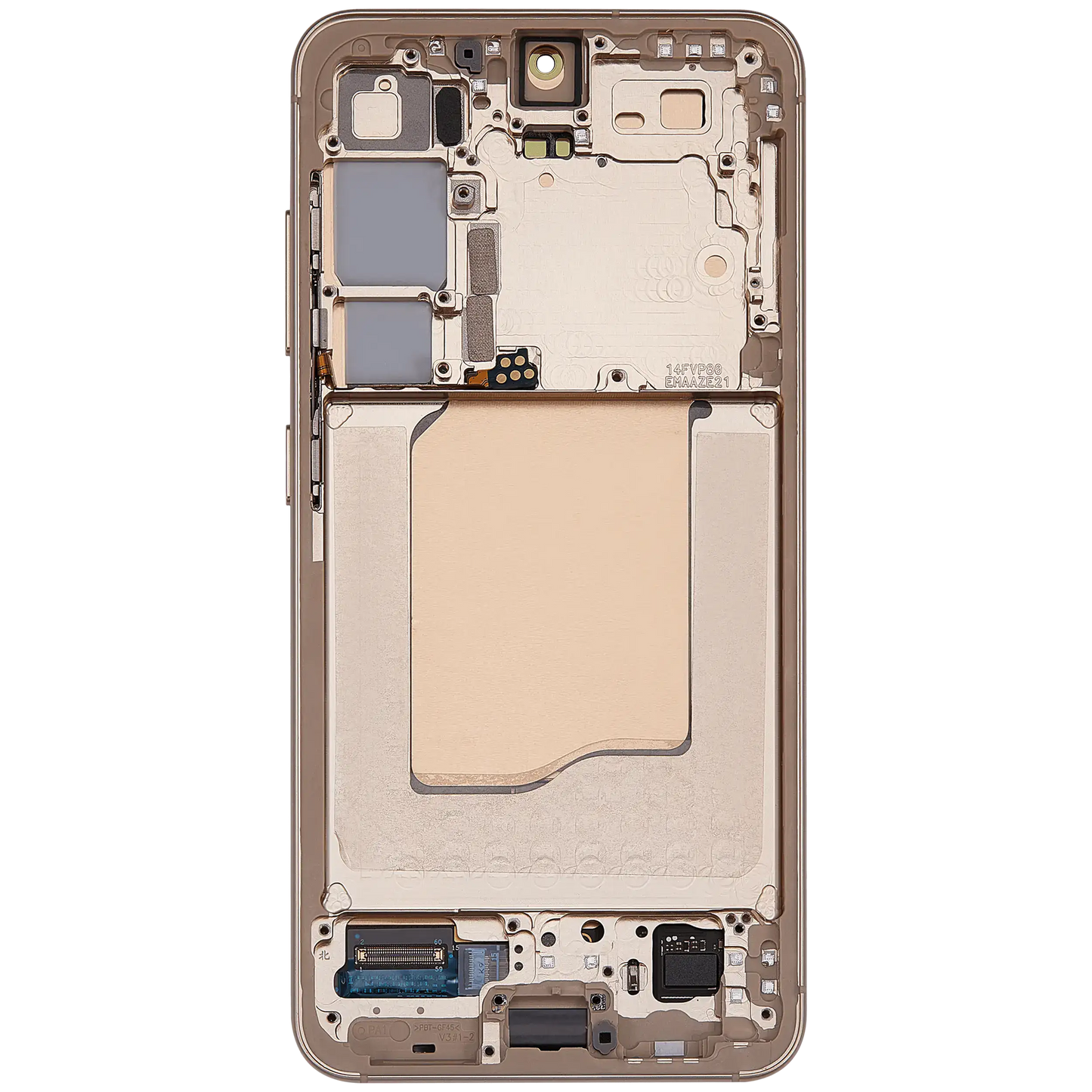 OLED Assembly With Frame For Samsung Galaxy S25 5G (US & International) (Refurbished) (Pink Gold)