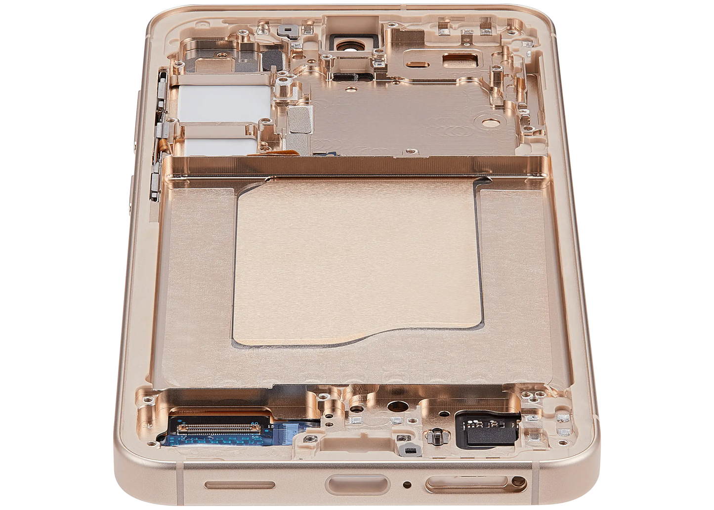 OLED Assembly With Frame For Samsung Galaxy S25 5G (US & International) (Refurbished) (Pink Gold)