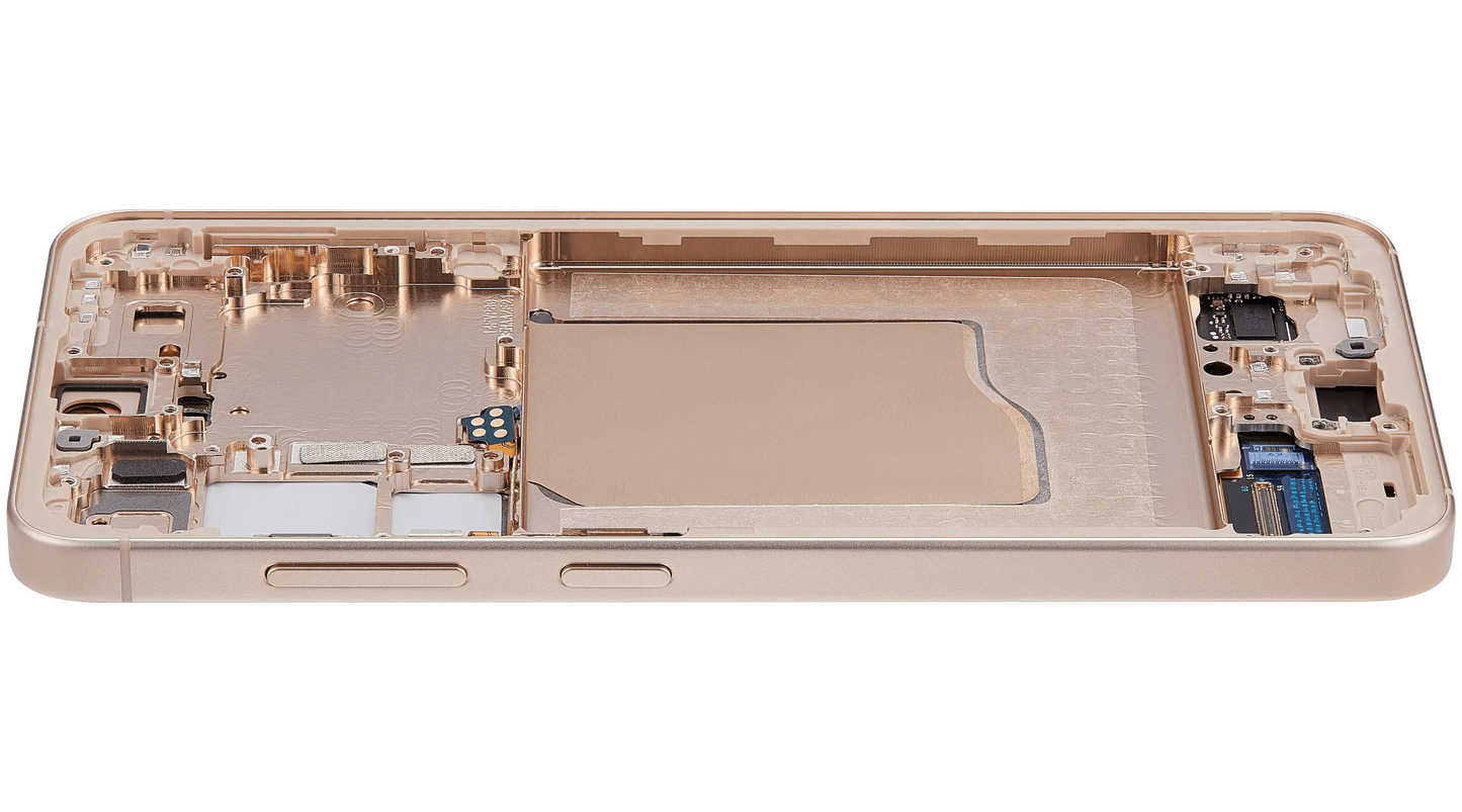OLED Assembly With Frame For Samsung Galaxy S25 5G (US & International) (Refurbished) (Pink Gold)