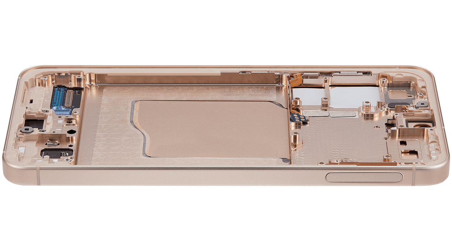 OLED Assembly With Frame For Samsung Galaxy S25 5G (US & International) (Refurbished) (Pink Gold)