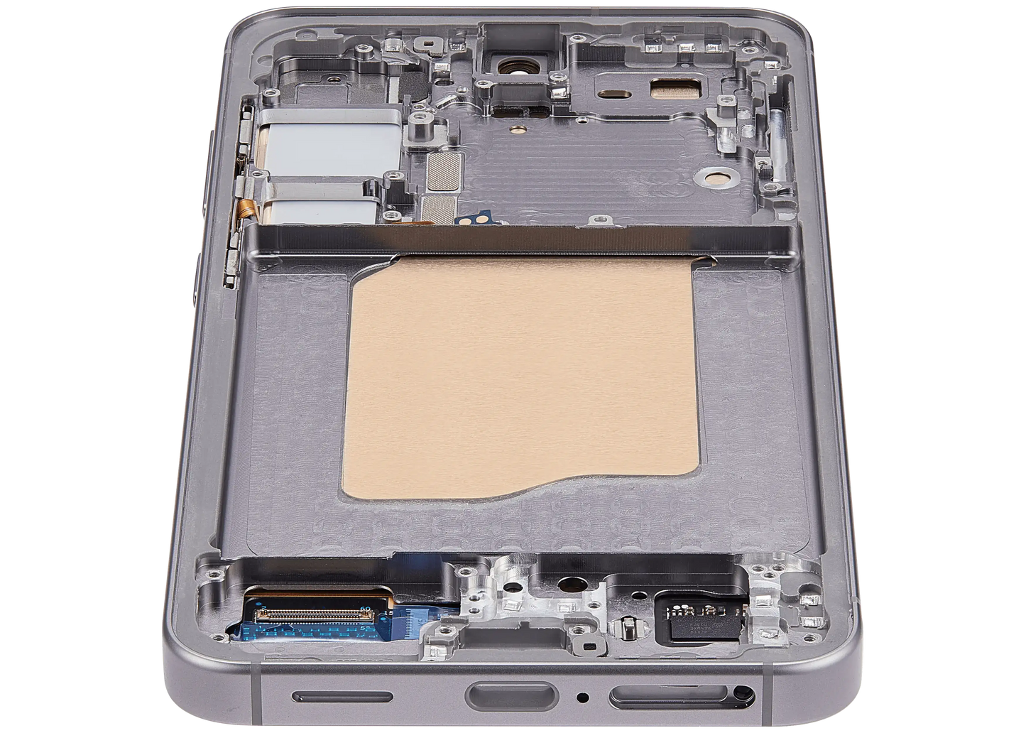 OLED Assembly With Frame For Samsung Galaxy S25 5G (US & International) (Refurbished) (Silver Shadow)