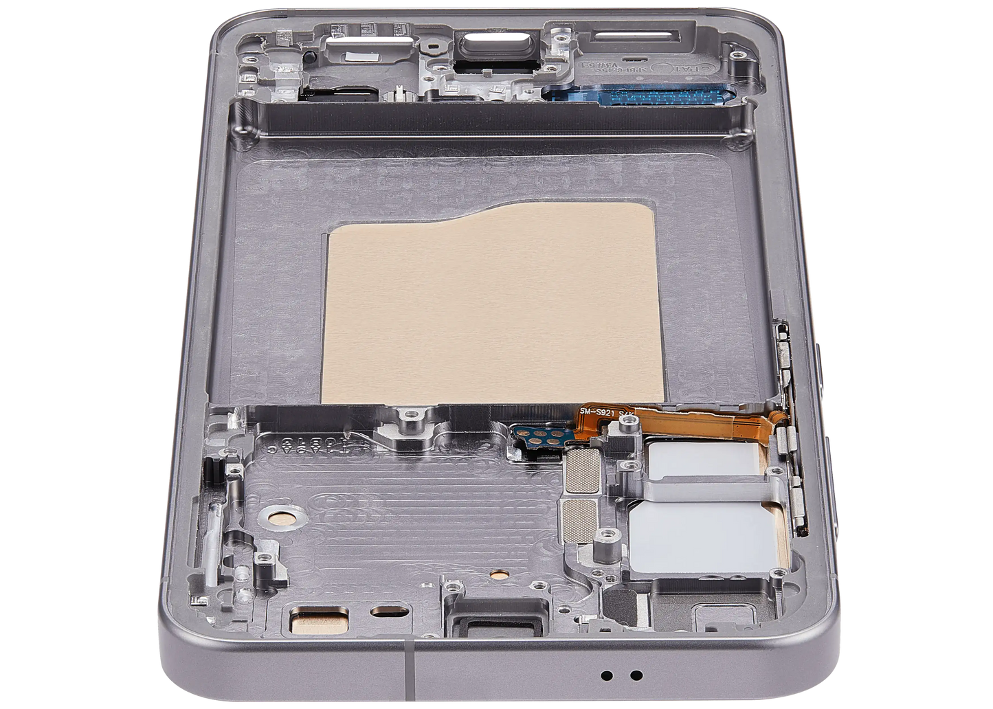 OLED Assembly With Frame For Samsung Galaxy S25 5G (US & International) (Refurbished) (Silver Shadow)