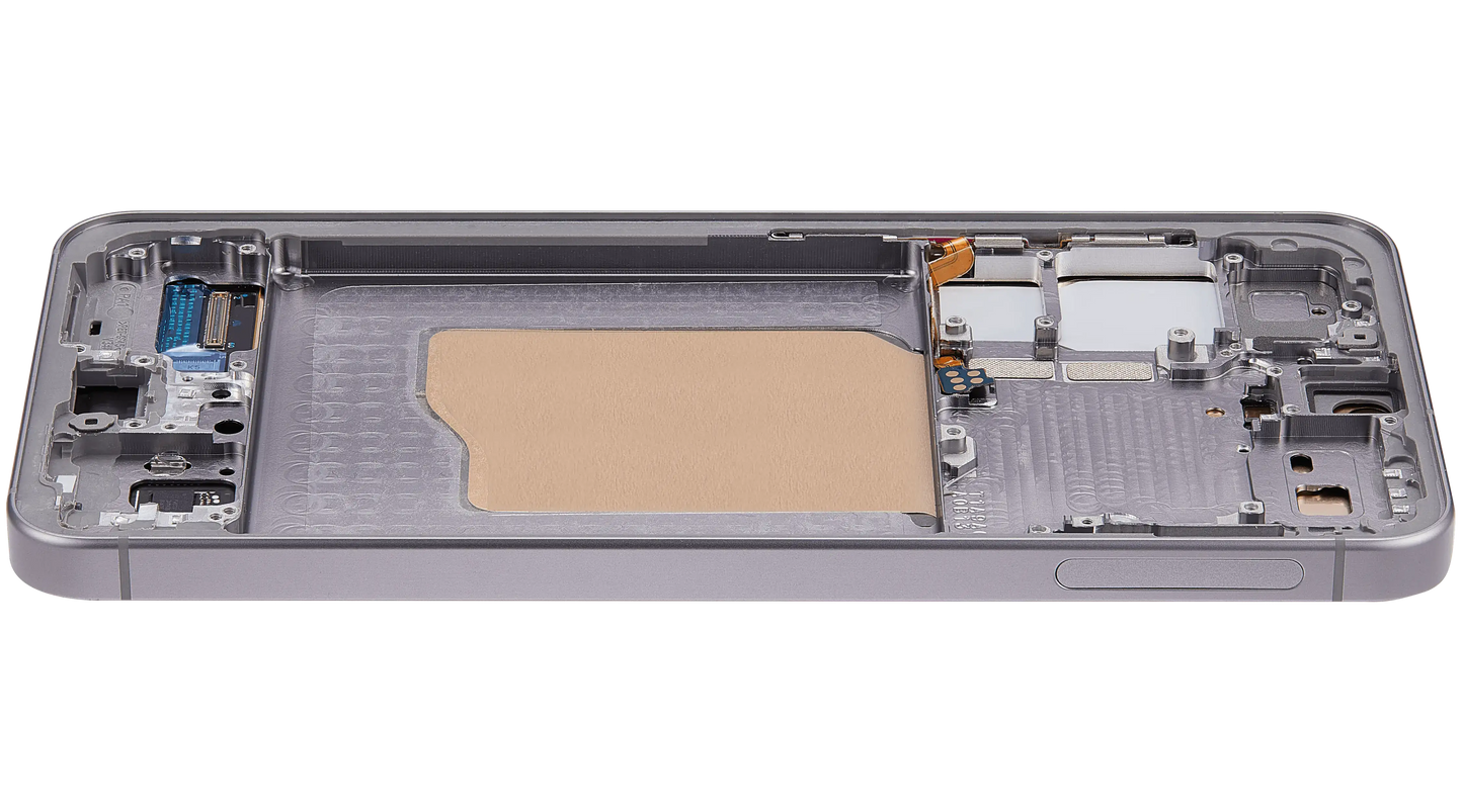OLED Assembly With Frame For Samsung Galaxy S25 5G (US & International) (Refurbished) (Silver Shadow)