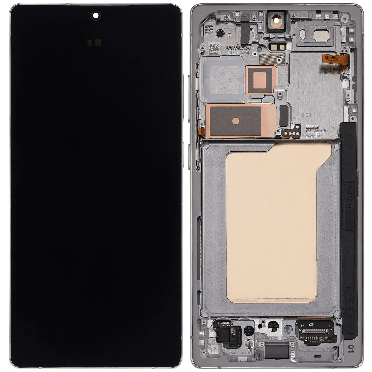 OLED Assembly With Frame For Samsung Galaxy S25 Ultra 5G (Refurbished) (US & International) (Titanium White Silver)