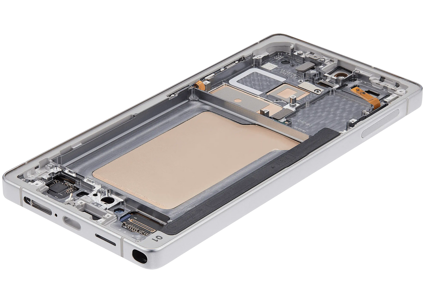 OLED Assembly With Frame For Samsung Galaxy S25 Ultra 5G (Refurbished) (US & International) (Titanium White Silver)