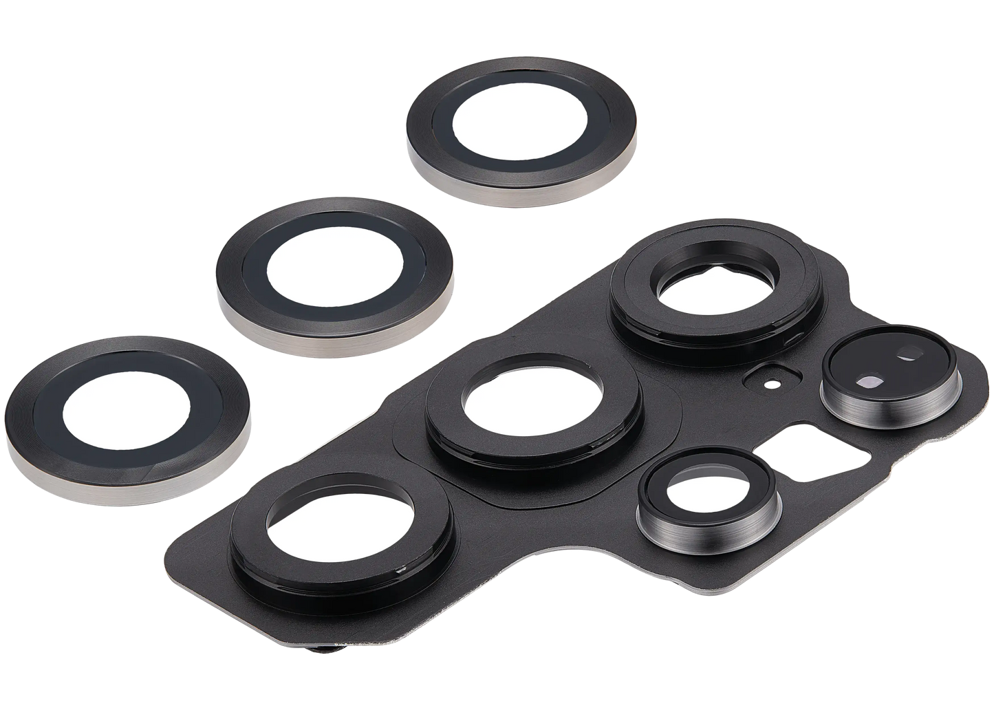 Back Camera Lens With Cover Bezel Ring For Samsung Galaxy S25 Ultra 5G (Titanium Jet Black)