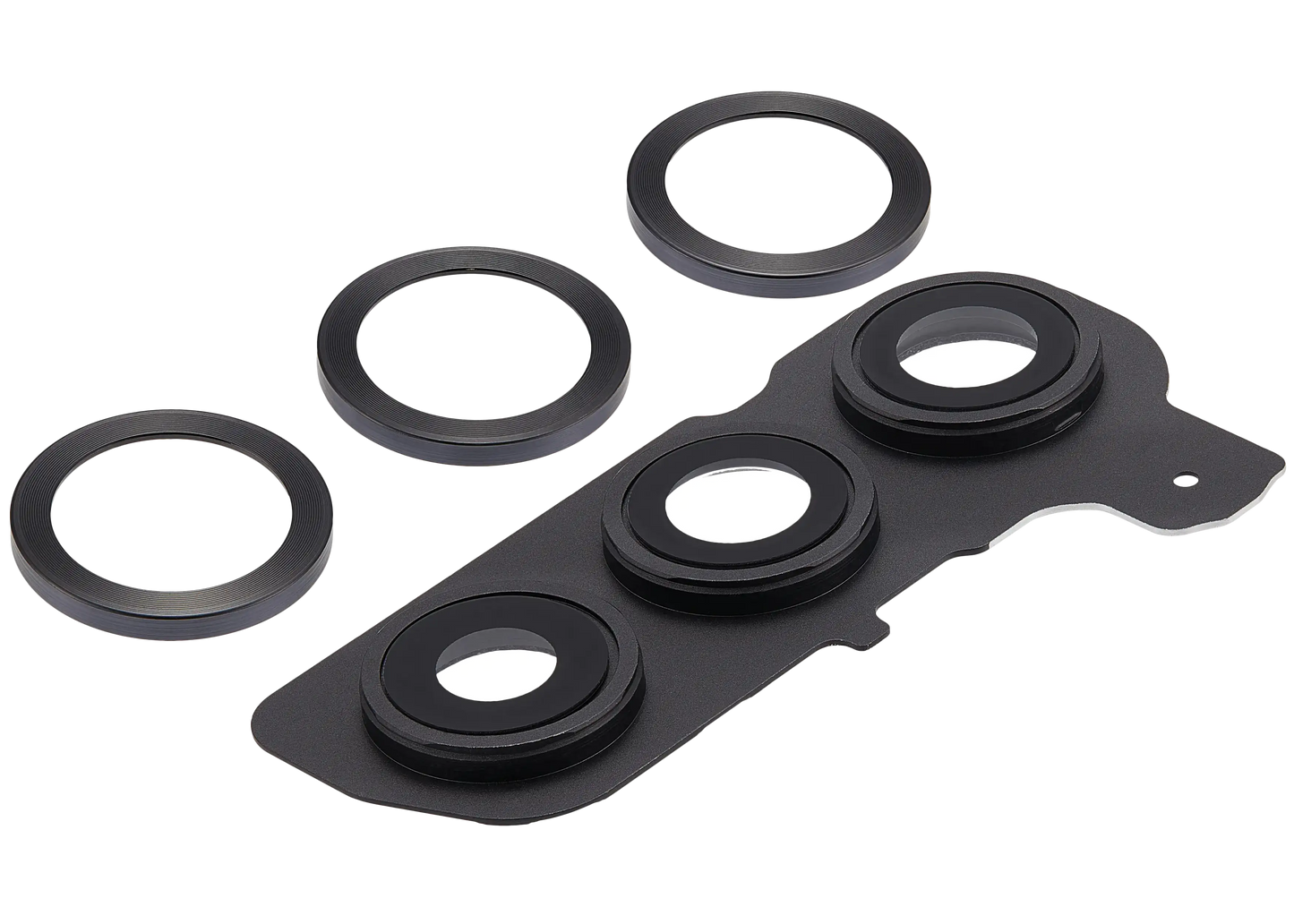 Back Camera Lens With Cover Bezel Ring For Samsung Galaxy S25 5G (Blue Black)