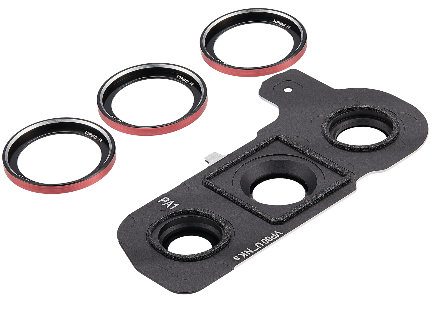 Back Camera Lens With Cover Bezel Ring For Samsung Galaxy S25 5G (Coral Red)