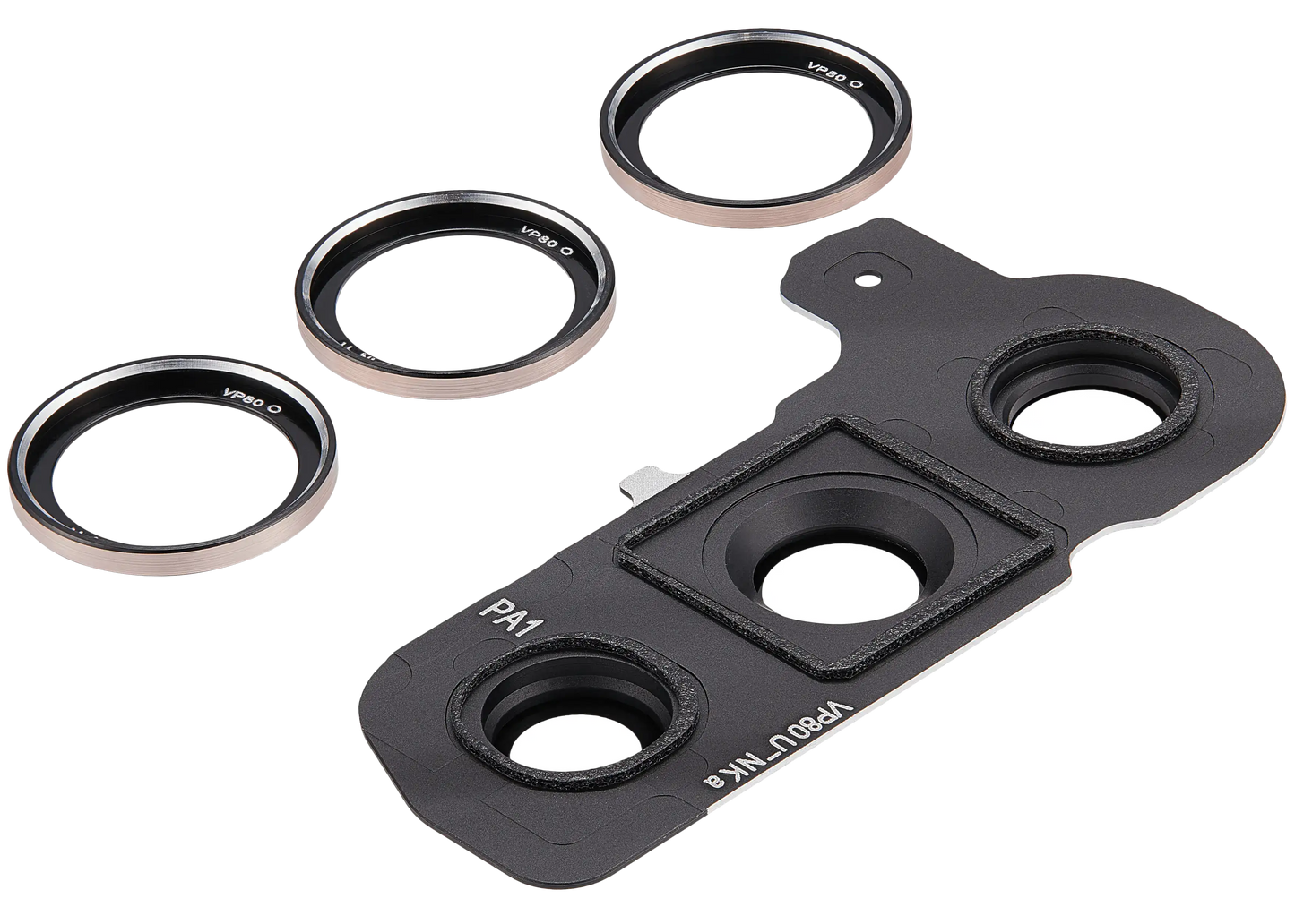 Back Camera Lens With Cover Bezel Ring For Samsung Galaxy S25 5G (Pink Gold)