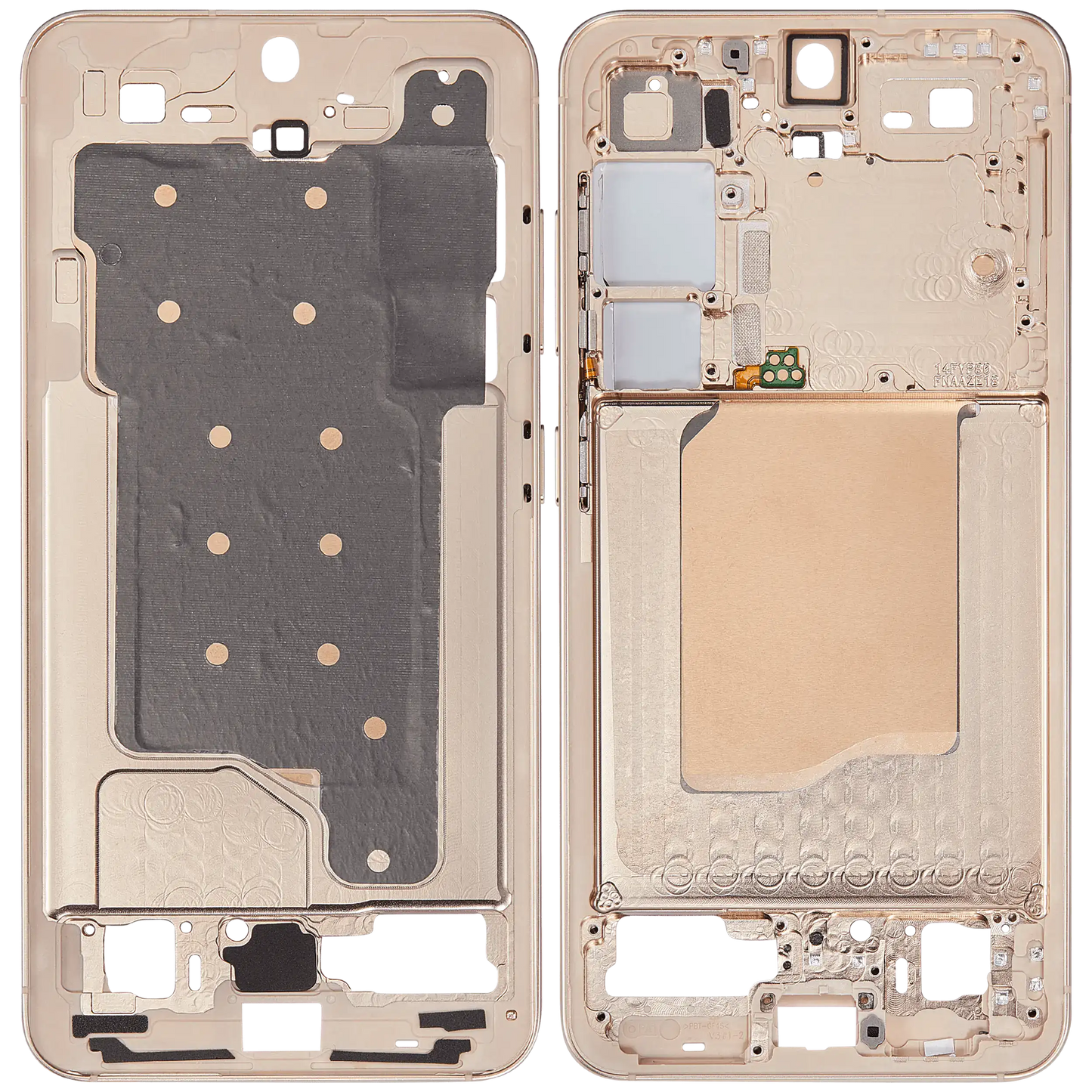 Mid-Frame Housing For Samsung Galaxy S25 5G (US & International Version) (Pink Gold)
