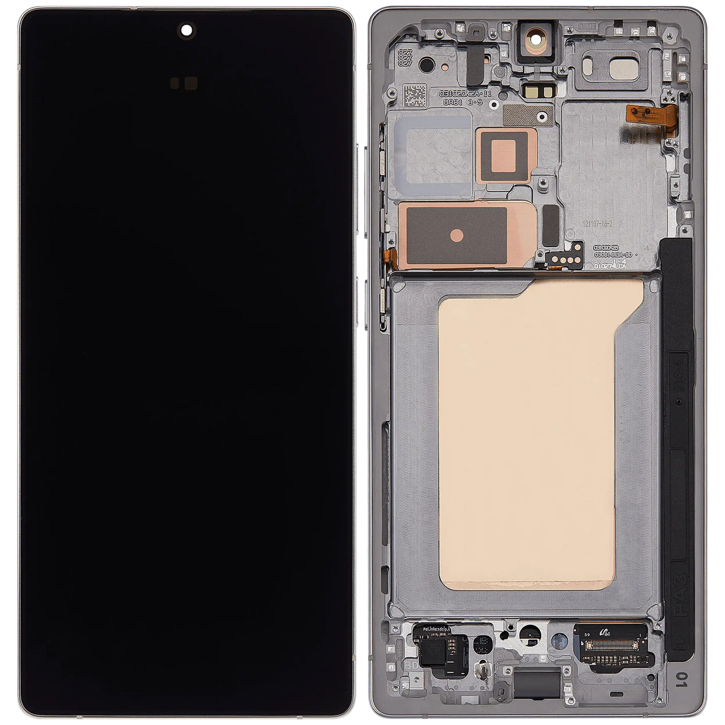 OLED Assembly With Frame For Samsung Galaxy S25 Ultra 5G (Service Pack ) (US & International) (Titanium White Silver)