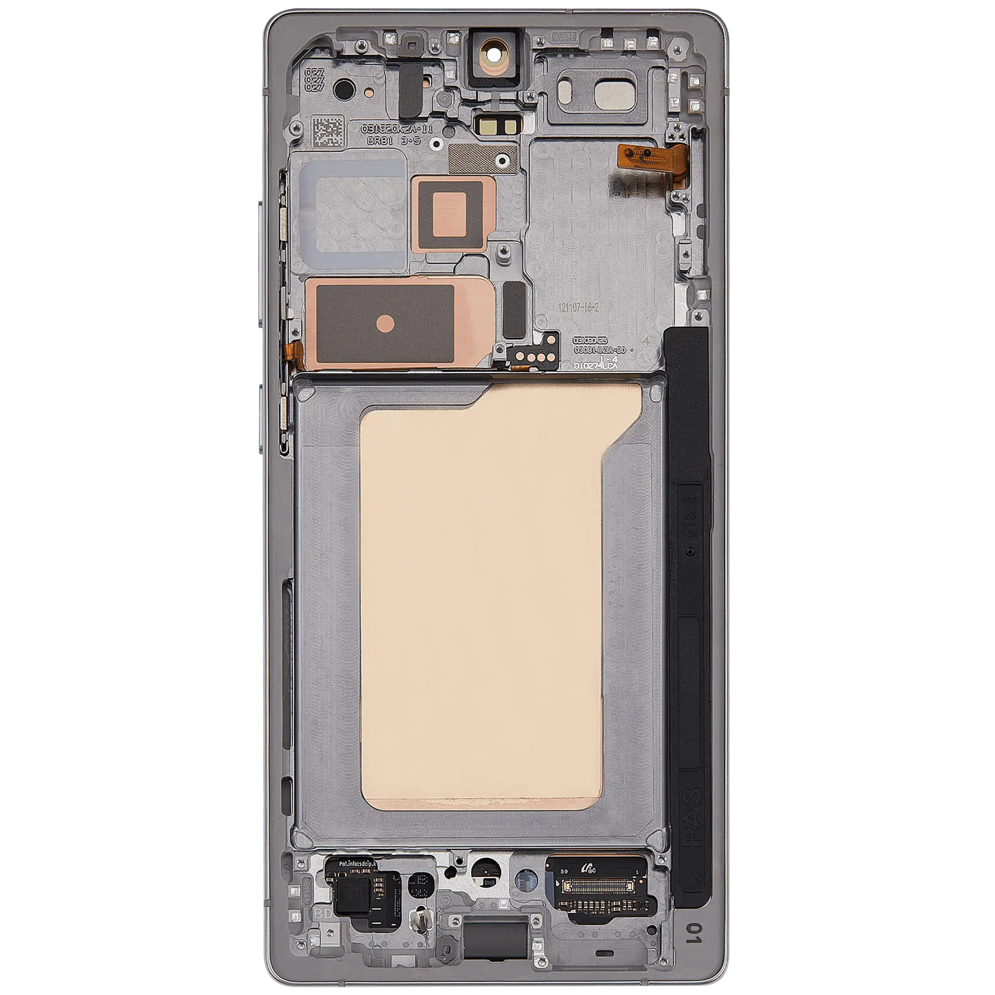 OLED Assembly With Frame For Samsung Galaxy S25 Ultra 5G (Service Pack ) (US & International) (Titanium White Silver)