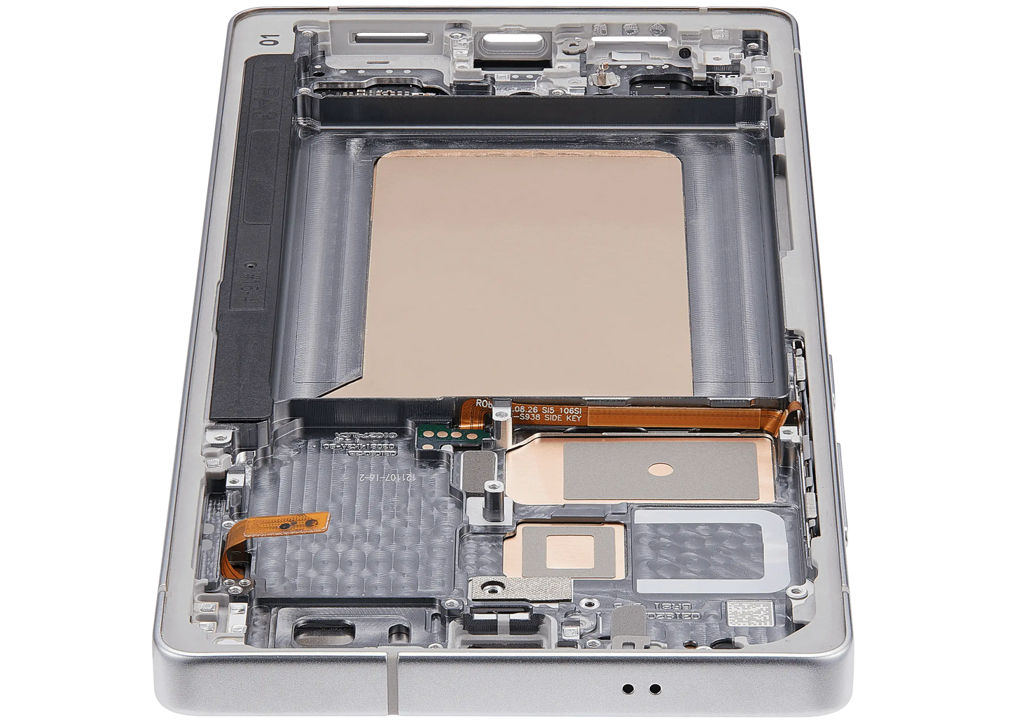 OLED Assembly With Frame For Samsung Galaxy S25 Ultra 5G (Service Pack ) (US & International) (Titanium White Silver)