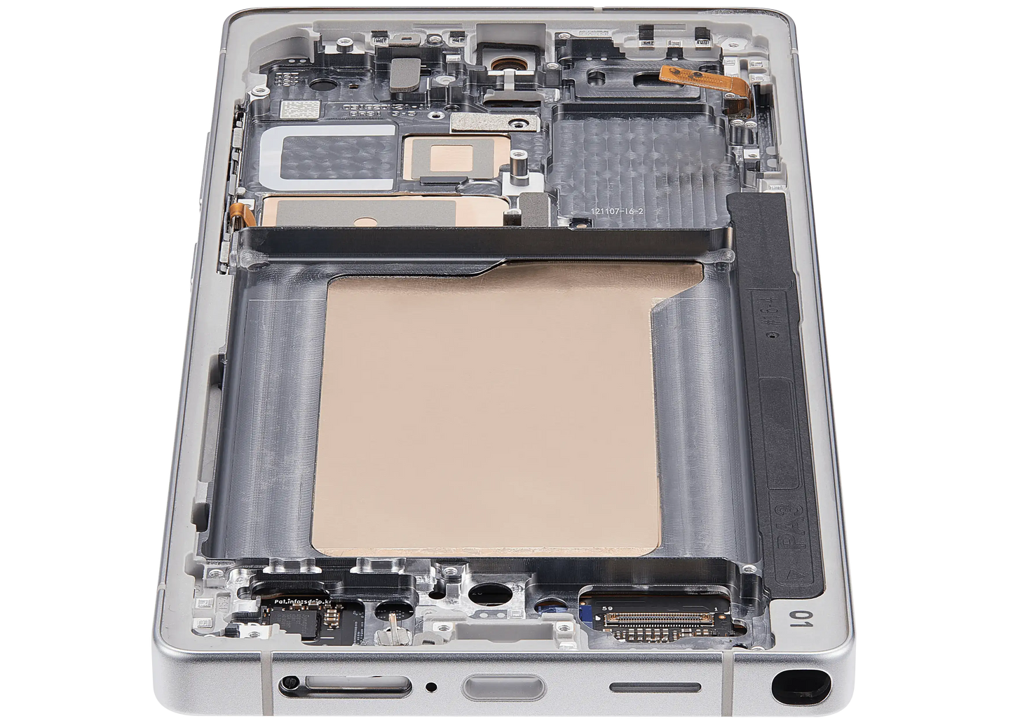 OLED Assembly With Frame For Samsung Galaxy S25 Ultra 5G (Service Pack ) (US & International) (Titanium White Silver)