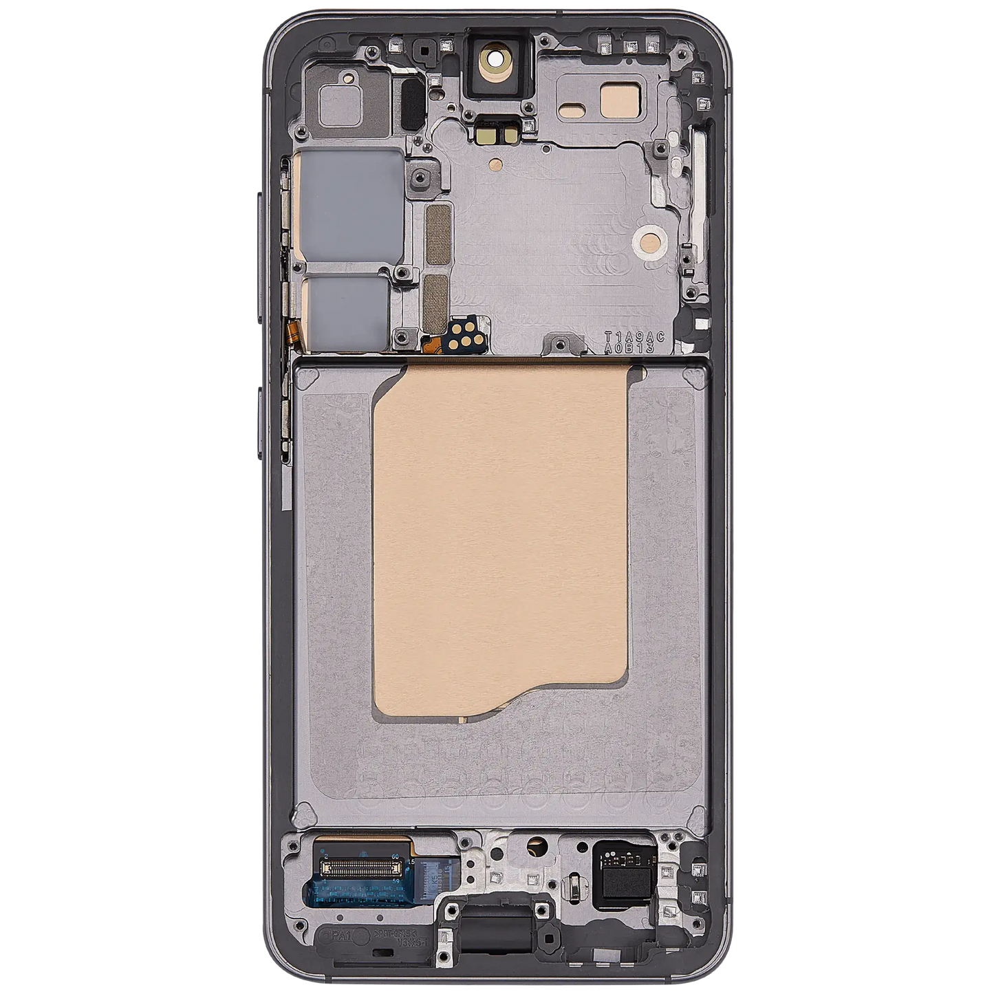 OLED Assembly With Frame For Samsung Galaxy S25 5G (US & International) (Service Pack) (Silver Shadow)