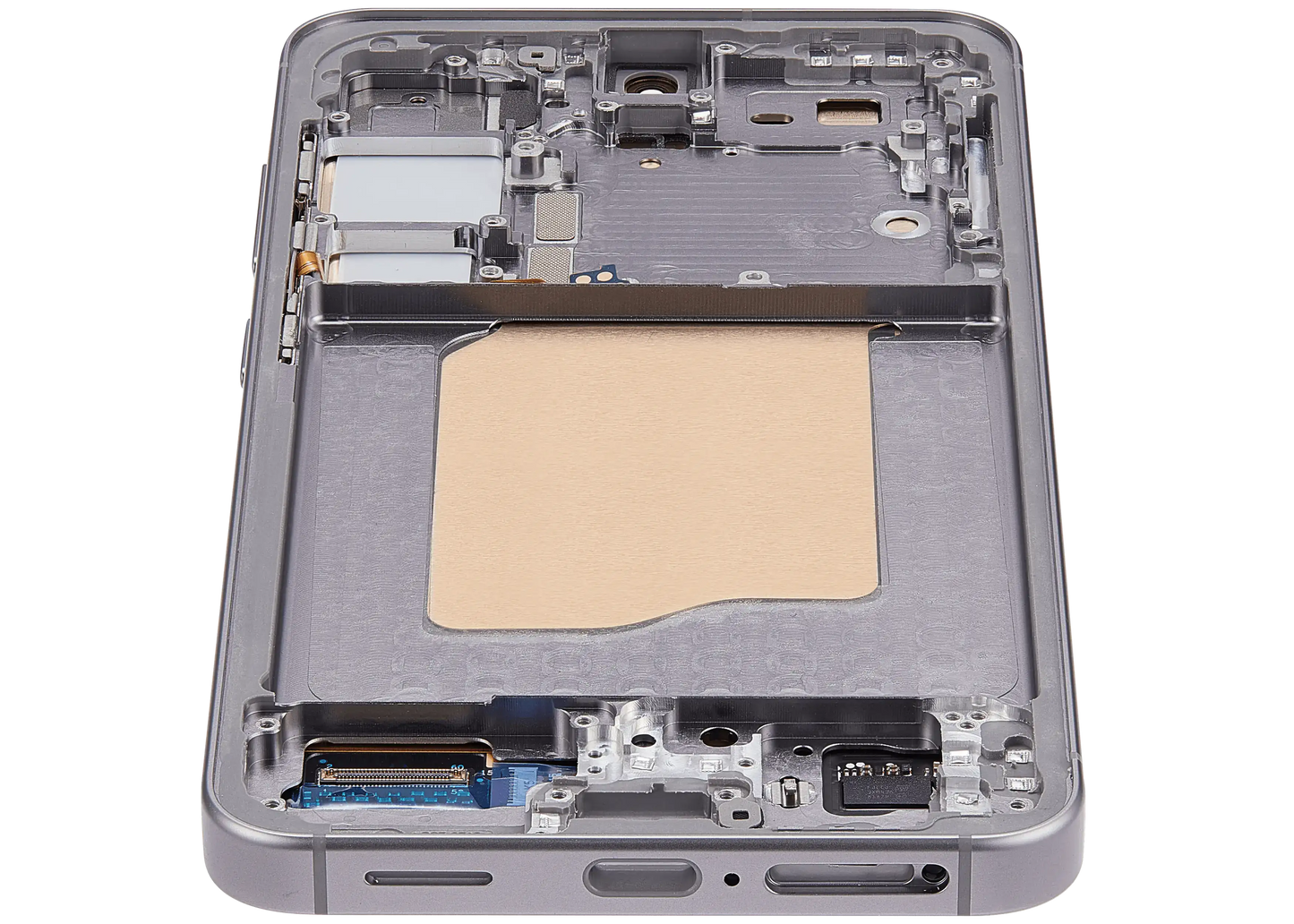 OLED Assembly With Frame For Samsung Galaxy S25 5G (US & International) (Service Pack) (Silver Shadow)