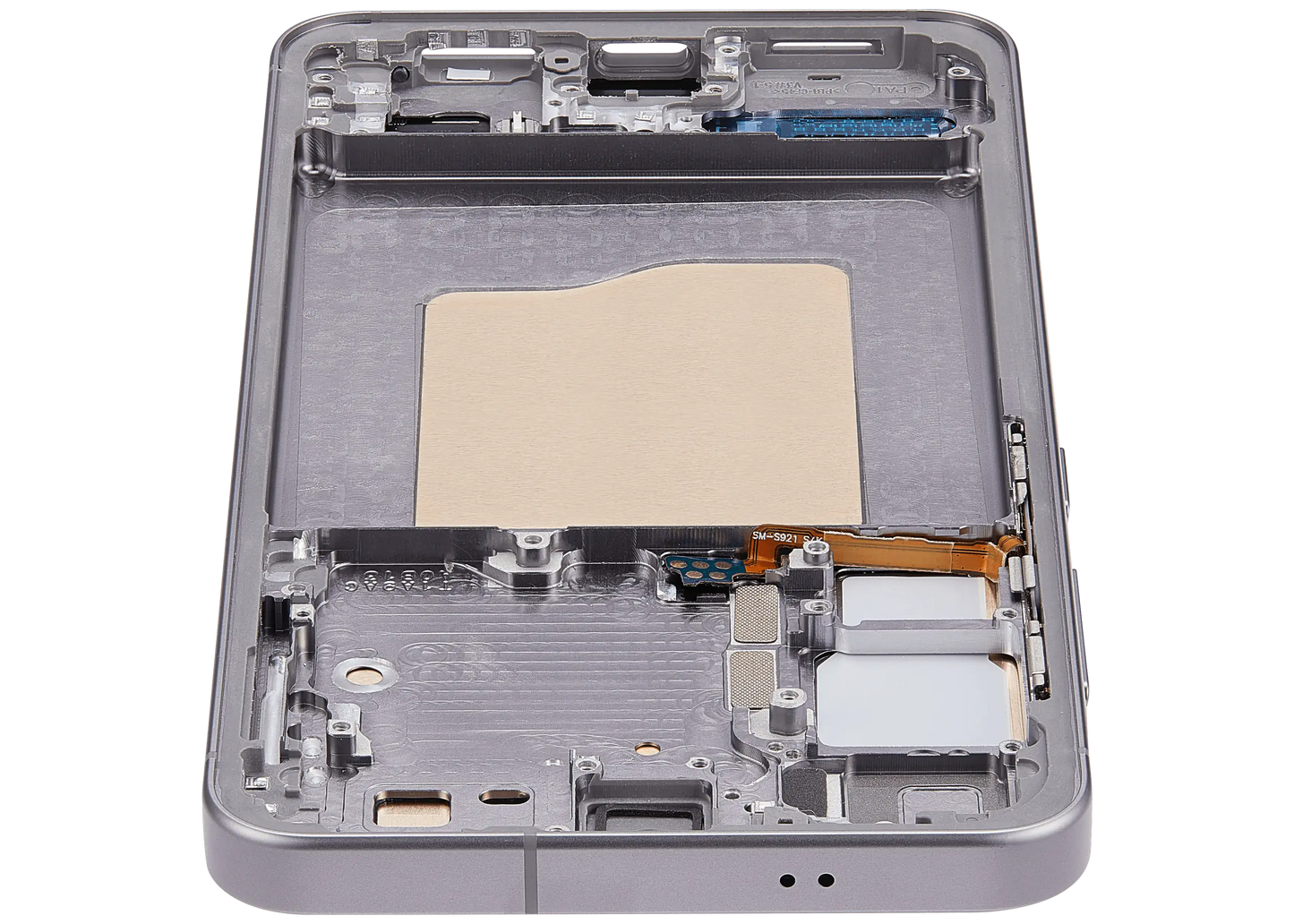 OLED Assembly With Frame For Samsung Galaxy S25 5G (US & International) (Service Pack) (Silver Shadow)