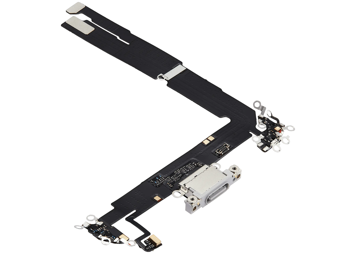 Charging Port Flex Cable For iPhone 16 Plus (Premium) (White)